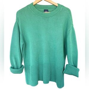 GAP Women's Green Crew Neck Sweater